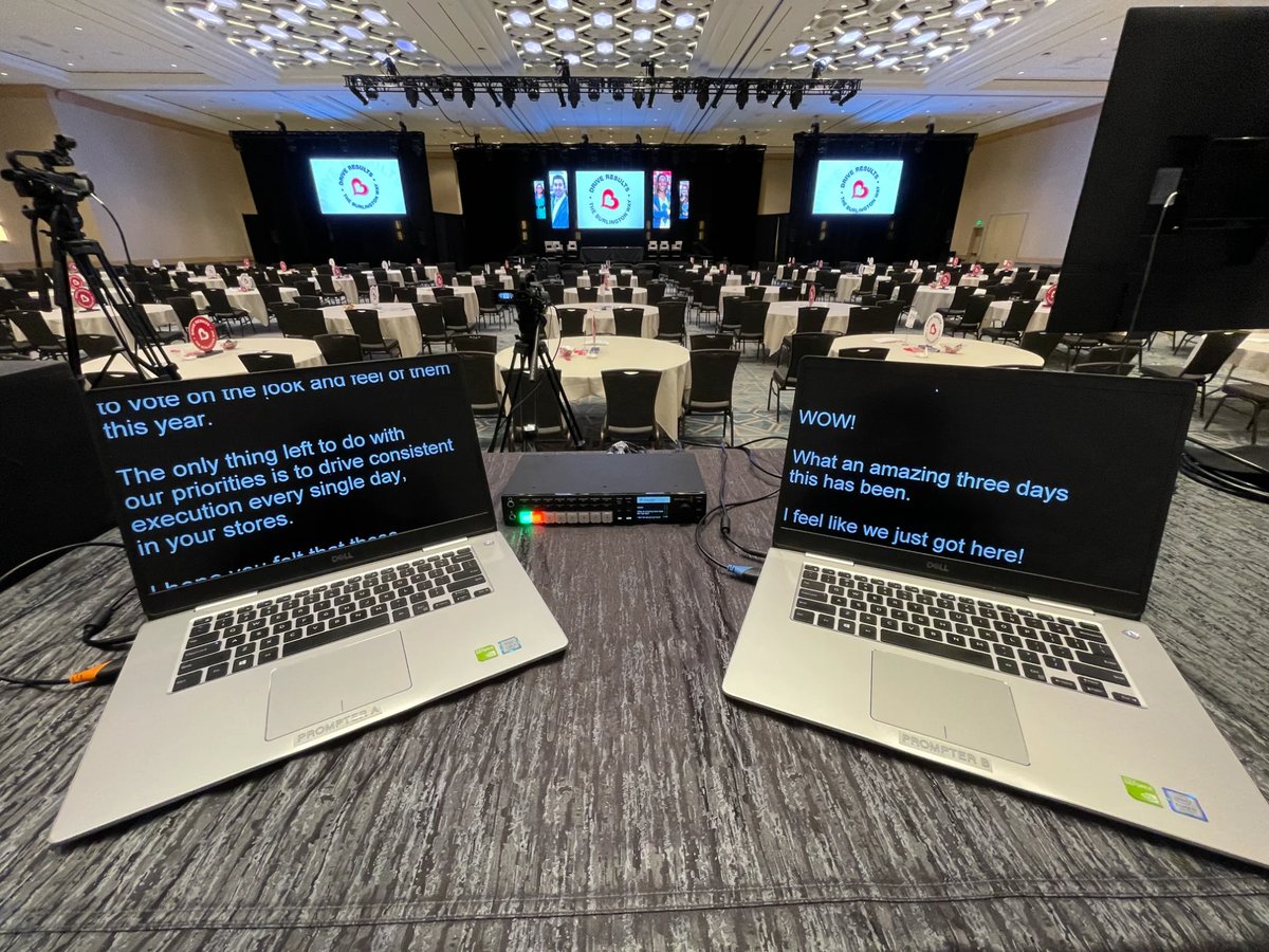 Political event teleprompter