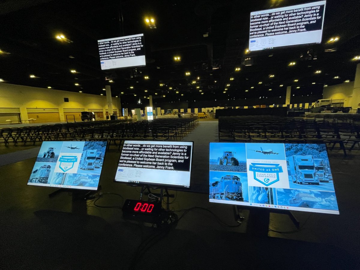 Corporate teleprompter operation